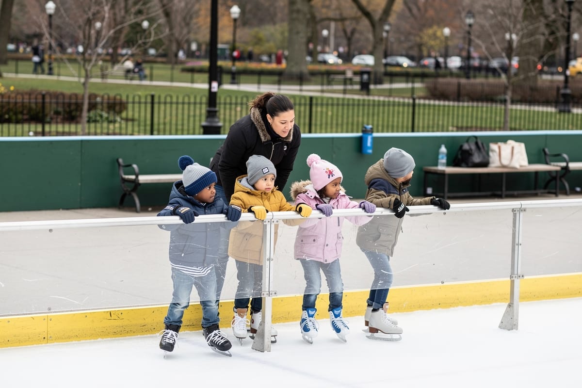 Davis Center Gottesman Ice Rink Opening Day in Central Park